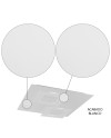 DALIA * PLAFÓN CUADRADO 24W+24W - BLANCO + BLANCO